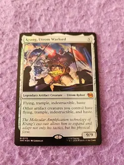 Magic The Gathering Teenage Mutant Ninja Turtles Krang, Ultrom Warlord Foil Card - Image 1