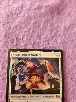 Magic The Gathering Teenage Mutant Ninja Turtles Krang, Ultrom Warlord Foil Card - Image 2