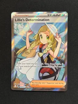 Pokemon TCG Mega Evolution Lillie’s Determination Full Art Trainer Card 169/132 - Image 1