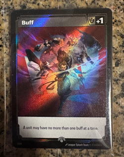 Riftbound Fist Bump Buff Unsealed Double Sided Promo Card PAX Exclusive Riot - Image 1