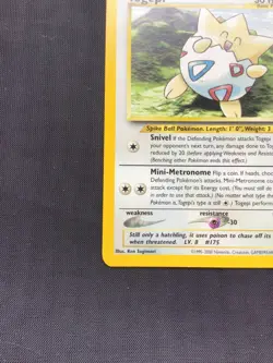 Pokemon Cards: Wizards Black Star Promo: Togepi 30 - Image 5