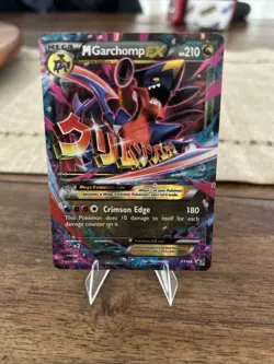 Pokemon TCG M Garchomp EX Promo Card XY168 LP to NM - Image 1