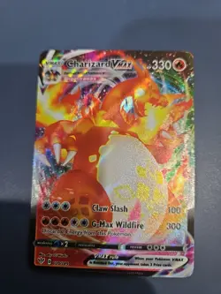 Pokemon TCG Charizard VMAX Darkness Ablaze Holo Ultra Rare Card 020/189 - Image 1