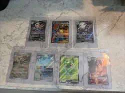 Pokemon Full Art Lot 7 Cards Mega Evolutions Ascended Phantasmal Flames Look! - Image 1