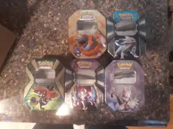 Pokemon Card Lot, 5 Tins Total Random Cards - Image 2
