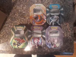 Pokemon Card Lot, 5 Tins Total Random Cards - Image 3