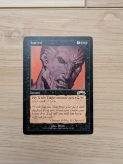 Hatred Exodus Regular Magic The Gathering Trading Card Game MTG EDH Reserve List - Image 1