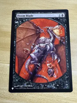 Doom Blade - Full Art Textless - The List Magic MTG - NM - Image 1