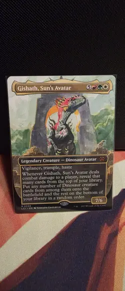 MTG Gishath, Sun's Avatar (Borderless) The Lost Caverns of Ixalan Regular #0330 - Image 1