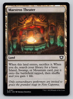 Maestros Theater Land - Commander: Edge of Eternities MTG - Image 1