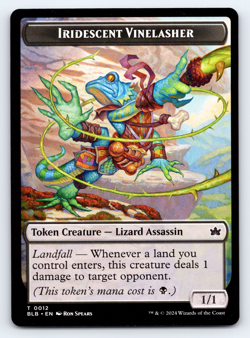 Iridescent Vinelasher Token Nonfoil - Bloomburrow MTG - Image 1