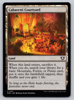 Cabaretti Courtyard Land - Commander: Edge of Eternities MTG - Image 1