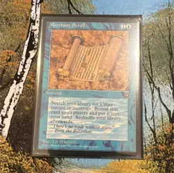 Magic: The Gathering Merchant Scroll Sorcery 1995 Blue Liz Danforth - Image 1