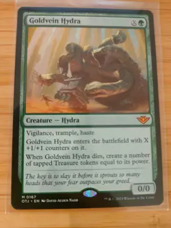 MTG Goldvein Hydra 0167 Outlaws of Thunder Junction M/NM Free UK P&P - Image 1