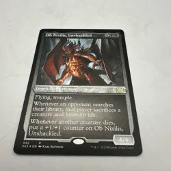 Ob Nixilis, Unshackled Foil Etched Rare Legendary Creature Double Masters 2022 … - Image 1