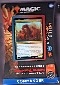 Magic Commander Legends Battle for Baldur's Gate-Draconic Dissent Commander Deck - Image 1