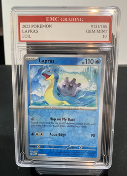 LAPRAS FOIL #131/165 Pokemon 2023 Card GRADED 10 TCG CCG - Image 1
