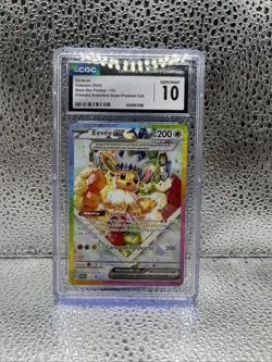 2025 Pokemon S&V Black Star Promos Eevee ex Prem. Coll. CGC 10 Gem Mint #174 - Image 1