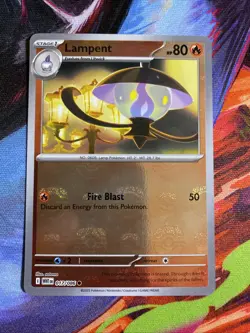 Lampent 017/086 White Flare - Master Ball Holo English Pokemon Card - NM/Mint - Image 1
