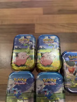 2026 Pokemon - TCG Ascended Heroes- Mini Tin - Set of 5 - In hand - Image 1