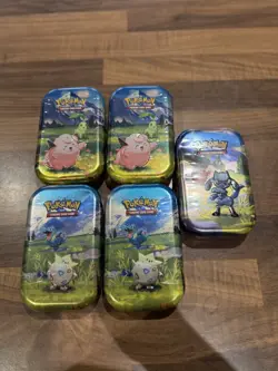 2026 Pokemon - TCG Ascended Heroes- Mini Tin - Set of 5 - In hand - Image 2