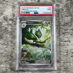 PSA 9 Vibrava 206/191 Pokemon Surging Sparks Illustration Rare 2024 GEM MINT - Image 3