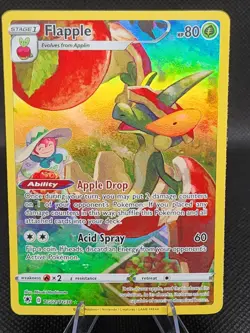 Pokemon NM Holo Flapple TG02/TG30 Ultra Rare SWSH10: Astral Radiance Trainer Gal - Image 1