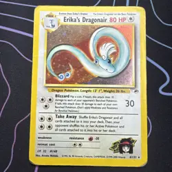 Pokemon TCG Erika's Dragonair Gym Heroes 4/132 Holo Unlimited Rare MP - Image 1
