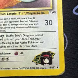 Pokemon TCG Erika's Dragonair Gym Heroes 4/132 Holo Unlimited Rare MP - Image 4