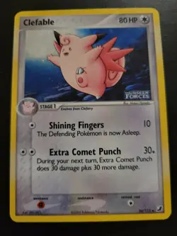 Pokemon TCG Card 2005 Unseen Forces - Clefable 36/115 Holo - Image 1