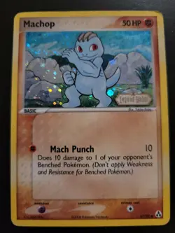 Pokemon TCG Card 2006 Legend Maker - Machop 57/92 Holo - Image 1