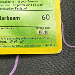 Pokemon TCG Venusaur Base Set 2 Holo Unlimited Rare Card 18/130 MP - Image 5