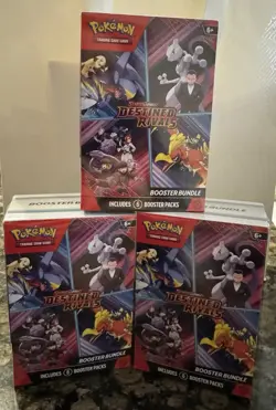 Pokemon S&V - Destined Rivals Booster Bundle Box: English (Lot of 3) - Sealed - Image 1