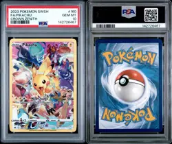 2023 POKEMON SWORD & SHIELD CROWN ZENITH #160 FULL ART/PIKACHU PSA 10 - Image 1