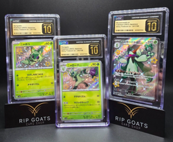 2023 Pokemon Sprigatito Floragato Meowscarada ex Shiny Treasure CGC PRISTINE 10 - Image 1