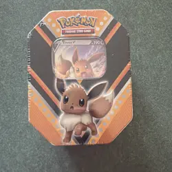 Pokemon TCG: Eevee V Powers sealed tin foil - 4 booster packs 820650807794 - Image 1