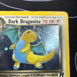 Pokemon TCG Dark Dragonite Holo Rare Card 1st Edition MP 5/82 - Image 4