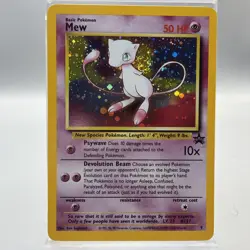 Pokemon 2000 WOTC Mew #9 Holo Black Star Promo English NM Has SWIRL 🌀 - Image 1