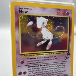 Pokemon 2000 WOTC Mew #9 Holo Black Star Promo English NM Has SWIRL 🌀 - Image 2