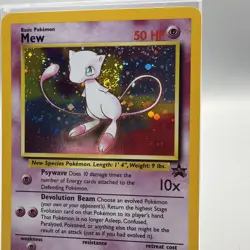 Pokemon 2000 WOTC Mew #9 Holo Black Star Promo English NM Has SWIRL 🌀 - Image 3