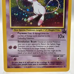 Pokemon 2000 WOTC Mew #9 Holo Black Star Promo English NM Has SWIRL 🌀 - Image 4