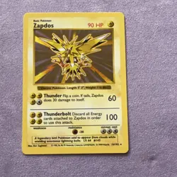 Shadowless Zapdos Base Set Holo Rare 16/102 Wizards of the Coast 1999 Pokemon NM - Image 1