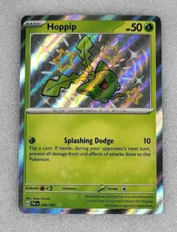 Hoppip 096/091 NM/M SV Paldean Fates Shiny Pokemon TCG - Image 1