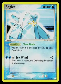 Pokemon Card - Regice Holon Phantoms 27/110 Rare - Image 1