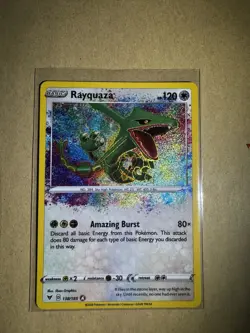 Pokemon TCG Rayquaza Vivid Voltage Holo Card 138/185 Amazing Rare NM - Image 1
