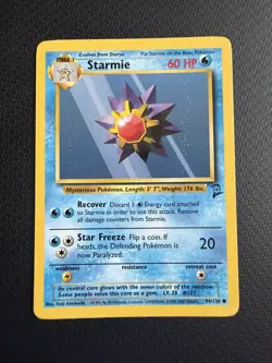 Starmie 94/130 | Base Set 2 | Non Holo Pokemon Card Lp ex combined P&p - Image 1