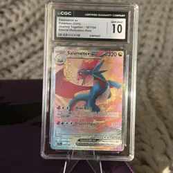 CGC 10 Salamence ex 187/159 SIR Journey Together Pokemon Card GEM MINT - Image 3