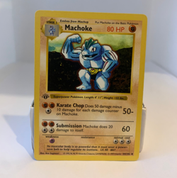 1st Edition #34 Shadowless Machoke 1999 Pokemon Baset Set Near Mint or better - Image 1