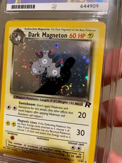 Pokemon TCG - Dark Magneton Team Rocket Holo 11/82 - Graded ACE 9 + SWIRL - Image 4