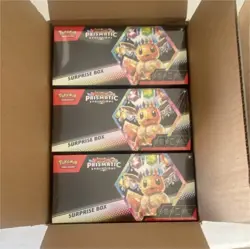Pokemon Prismatic Evolutions Surprise Box Case Eevee 2025 (6 Boxes) - Image 1